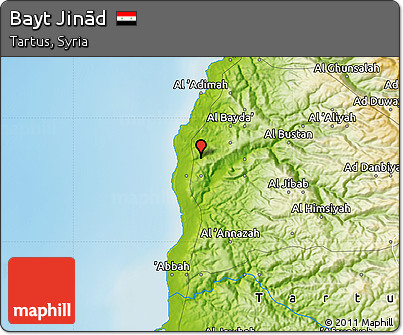 Physical Map of Bayt Jinād