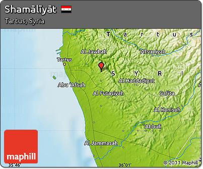 Physical Map of Shamālīyāt