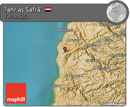 Satellite Map of Ḑahr Aş Şafrā'