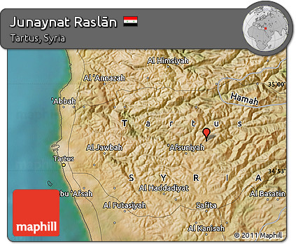 Satellite Map of Junaynat Raslān