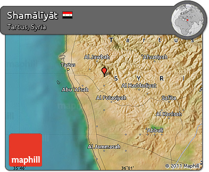 Satellite Map of Shamālīyāt