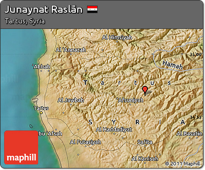 Satellite Map of Junaynat Raslān