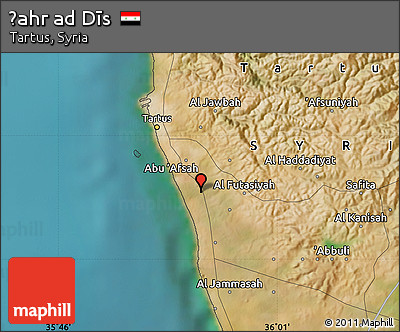 Satellite Map of Ḑahr Ad Dīs