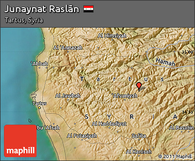Satellite Map of Junaynat Raslān