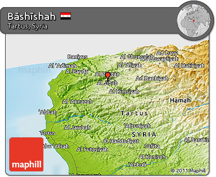 Physical Panoramic Map of Bāshīshah