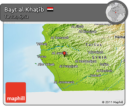 Physical Panoramic Map of Bayt Al Khaţīb