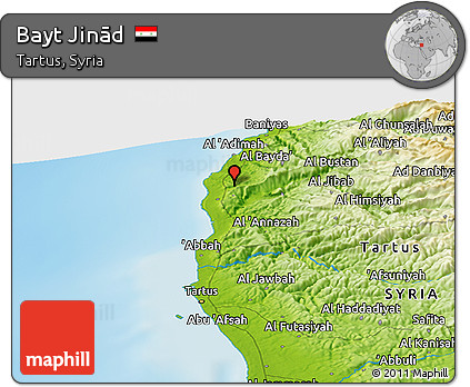 Physical Panoramic Map of Bayt Jinād