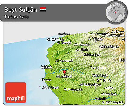 Physical Panoramic Map of Bayt Sulţān