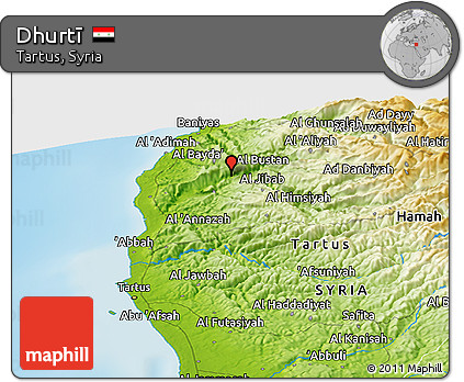 Physical Panoramic Map of Dhurtī