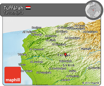 Physical Panoramic Map of Tuffāḩah