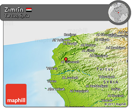 Physical Panoramic Map of Zimrīn