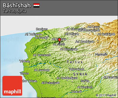 Physical Panoramic Map of Bāshīshah