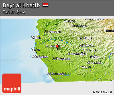 Physical Panoramic Map of Bayt Al Khaţīb