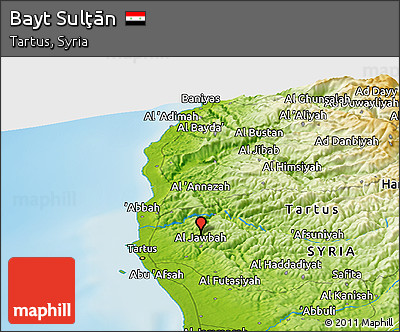 Physical Panoramic Map of Bayt Sulţān