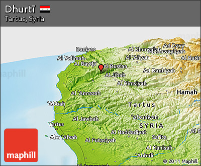 Physical Panoramic Map of Dhurtī
