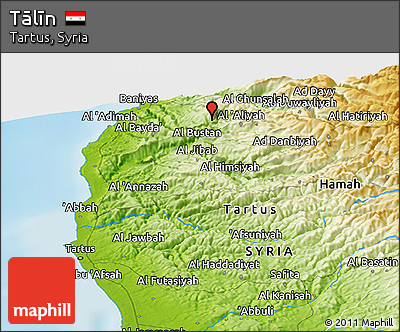 Physical Panoramic Map of Tālīn