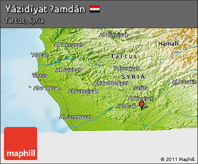 Physical Panoramic Map of Yāzidīyat Ḩamdān