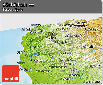 Physical Panoramic Map of Bāshīshah
