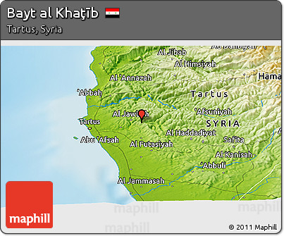 Physical Panoramic Map of Bayt Al Khaţīb