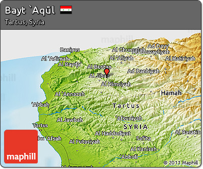 Physical Panoramic Map of Bayt `Aqūl