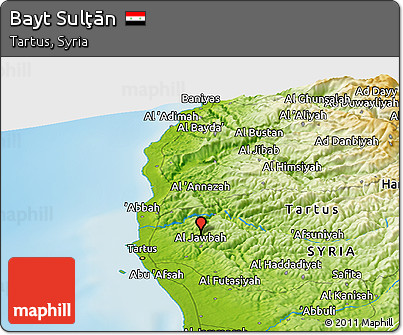Physical Panoramic Map of Bayt Sulţān