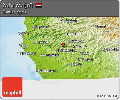 Physical Panoramic Map of Ḑahr Maţrū