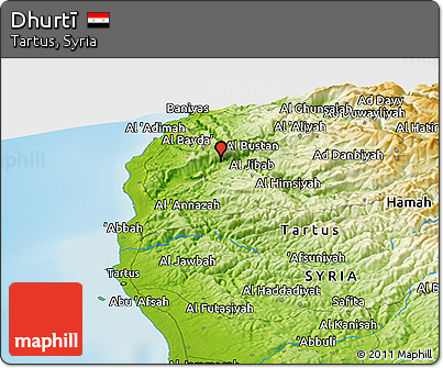 Physical Panoramic Map of Dhurtī