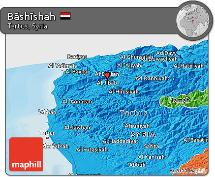 Political Panoramic Map of Bāshīshah