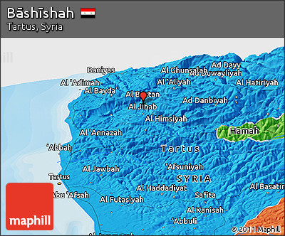 Political Panoramic Map of Bāshīshah