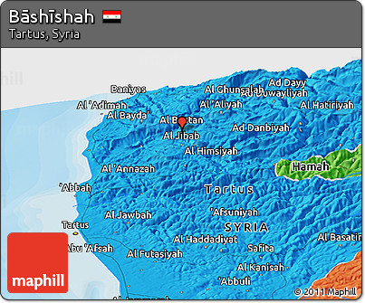 Political Panoramic Map of Bāshīshah