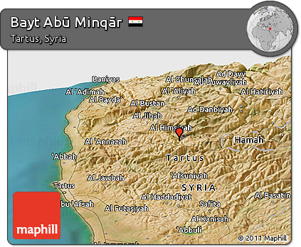 Satellite Panoramic Map of Bayt Abū Minqār