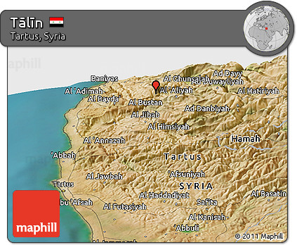 Satellite Panoramic Map of Tālīn