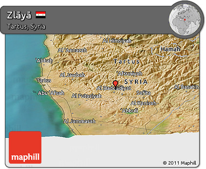Satellite Panoramic Map of Zlāyā
