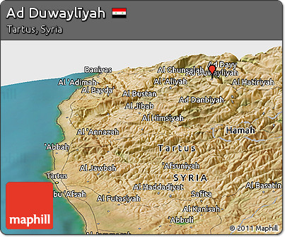 Satellite Panoramic Map of Ad Duwaylīyah