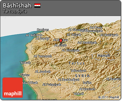 Satellite Panoramic Map of Bāshīshah
