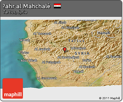 Satellite Panoramic Map of Ḑahr Al Mahchalé