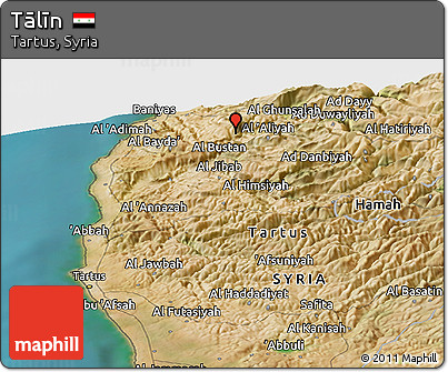 Satellite Panoramic Map of Tālīn