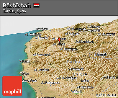 Satellite Panoramic Map of Bāshīshah