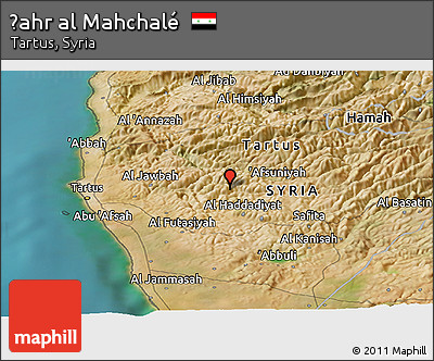 Satellite Panoramic Map of Ḑahr Al Mahchalé