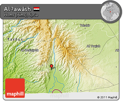Physical 3D Map of Al Ḩawāsh