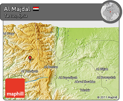 Physical 3D Map of Al Majdal