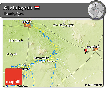 Physical 3D Map of Al Mulayḩah