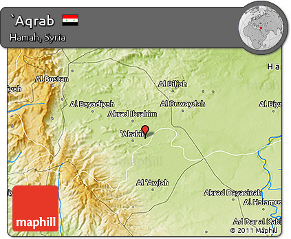 Physical 3D Map of `Aqrab