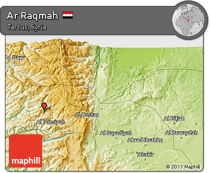 Physical 3D Map of Ar Raqmah