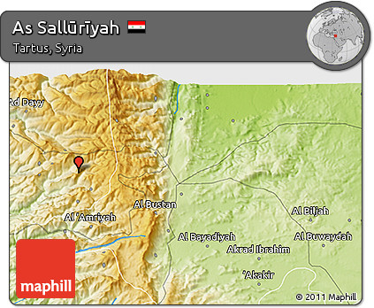 Physical 3D Map of As Sallūrīyah