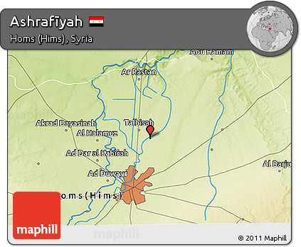 Physical 3D Map of Ashrafīyah