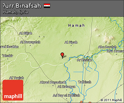 Physical 3D Map of Ḩurr Binafsah