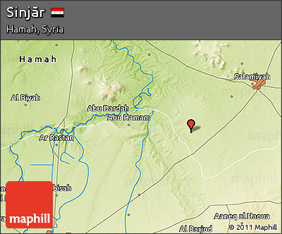 Physical 3D Map of Sinjār
