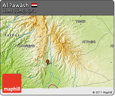 Physical 3D Map of Al Ḩawāsh