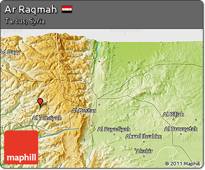Physical 3D Map of Ar Raqmah